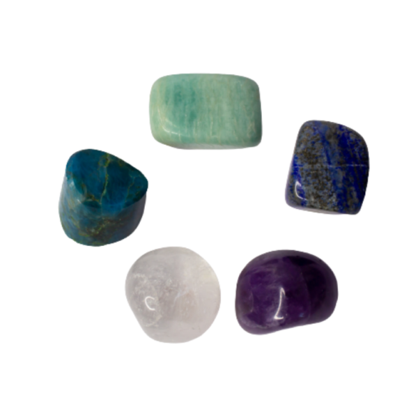 Throat Chakra Crystal Kit