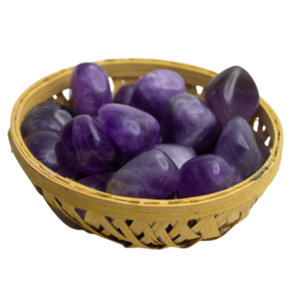 amethyst tumbled stone