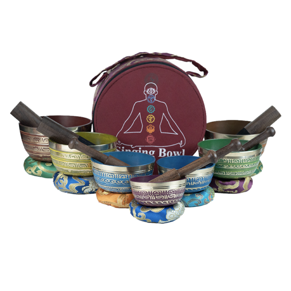 7 Chakras Colour Singing Bowl Set