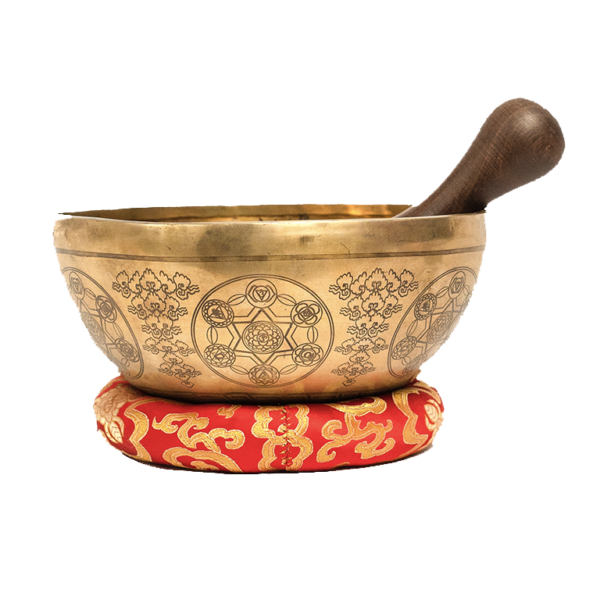 Tibetan Lotus Flower Mandala Singing Bowl